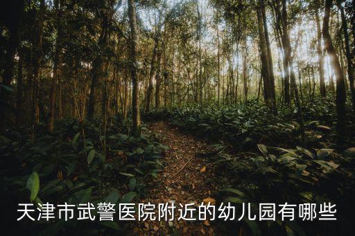 天津市武警醫院附近的幼兒園有哪些