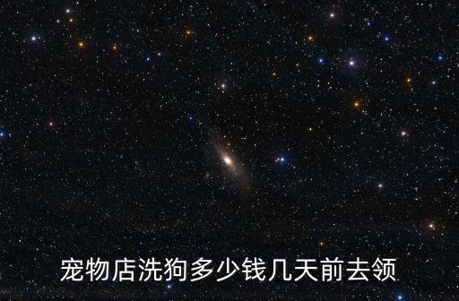 寵物店洗狗多少錢幾天前去領