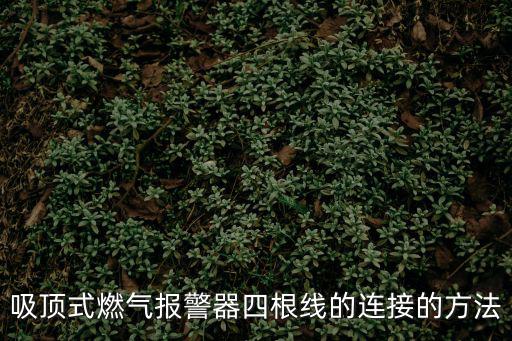 吸頂式燃氣報警器四根線的連接的方法