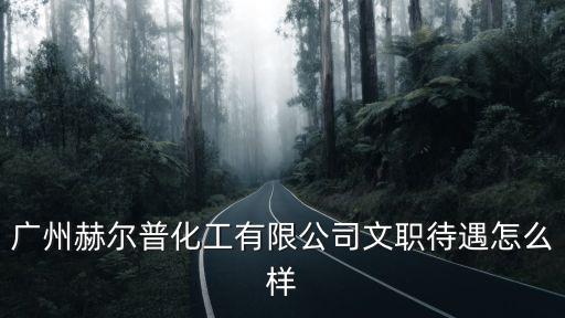 廣州赫爾普化工有限公司文職待遇怎么樣