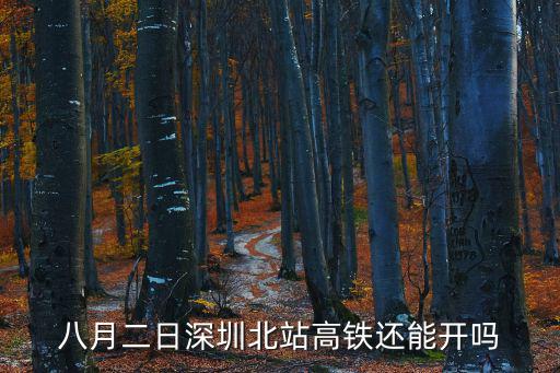 八月二日深圳北站高鐵還能開嗎