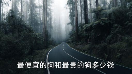 最便宜的狗和最貴的狗多少錢