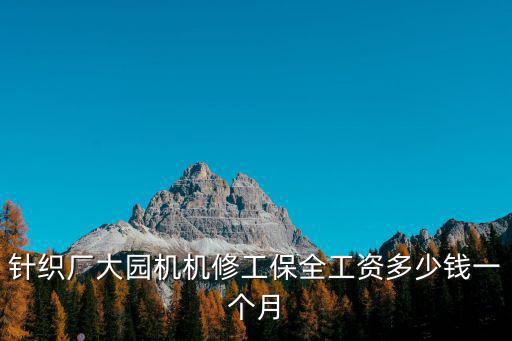 針織廠大園機(jī)機(jī)修工保全工資多少錢一個月
