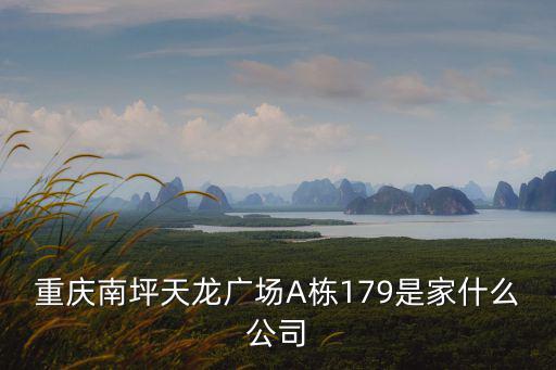 重慶市松華實業發展有限公司，重慶南坪天龍廣場A棟179是家什么公司
