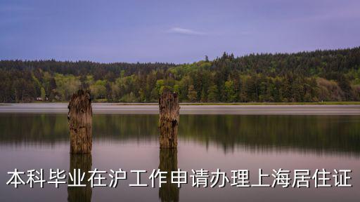本科畢業(yè)在滬工作申請辦理上海居住證