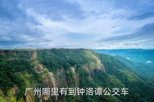 廣州哪里有到鐘洛譚公交車