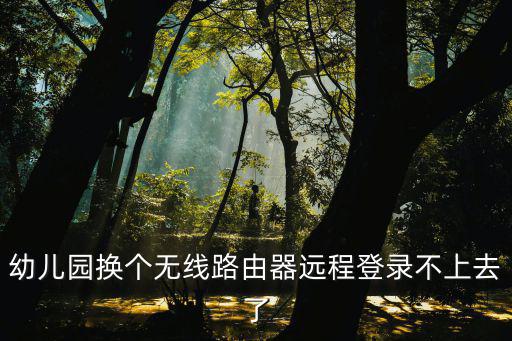 幼兒園換個無線路由器遠程登錄不上去了