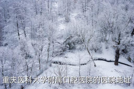 重慶醫科大學附屬口腔醫院的醫院地址