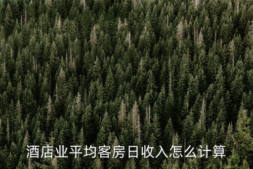 酒店業(yè)平均客房日收入怎么計算