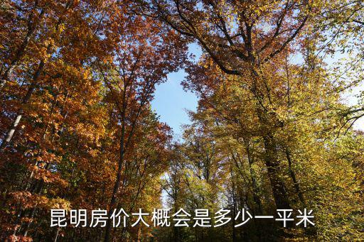 昆明房價(jià)大概會是多少一平米
