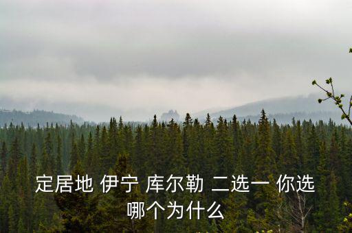 定居地 伊寧 庫(kù)爾勒 二選一 你選哪個(gè)為什么