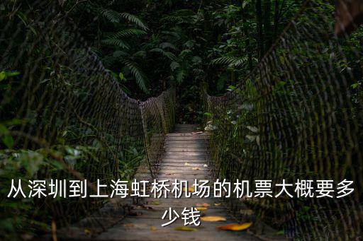 深圳小伙上海機場救人，從深圳到上海虹橋機場的機票大概要多少錢