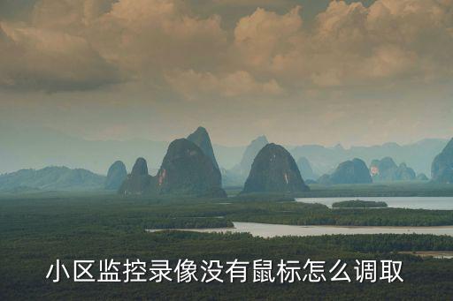 小區(qū)監(jiān)控錄像沒(méi)有鼠標(biāo)怎么調(diào)取