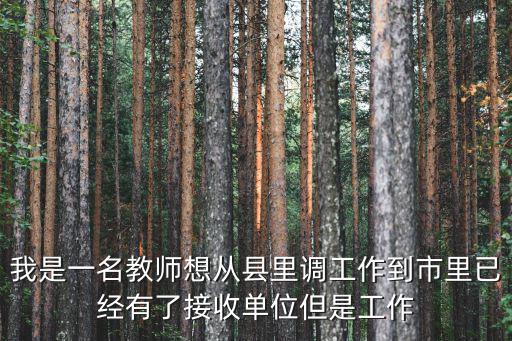 在職教師到成都市工作，我是一名在職教師想要跨地區調動應該怎么辦