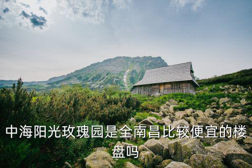 中海陽光玫瑰園是全南昌比較便宜的樓盤嗎