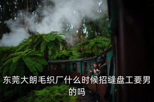 東莞大朗毛織廠什么時候招縫盤工要男的嗎