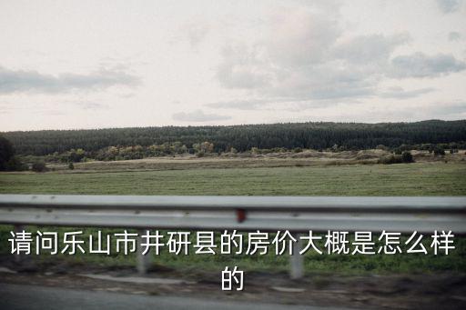 請問樂山市井研縣的房價大概是怎么樣的