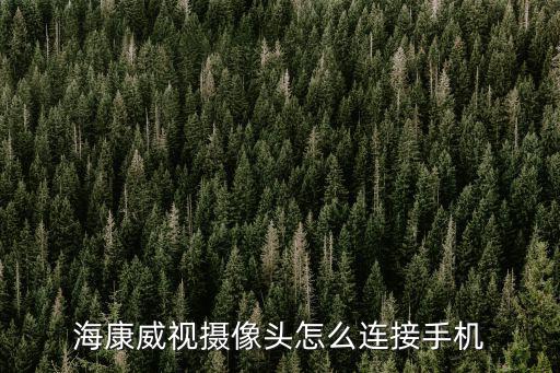 海康威視攝像頭怎么連接手機(jī)