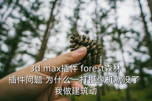 森林?jǐn)z影機(jī)怎么用，3d max插件 forest森林插件問題 為什么一打攝像機(jī)就沒了 我做建筑動