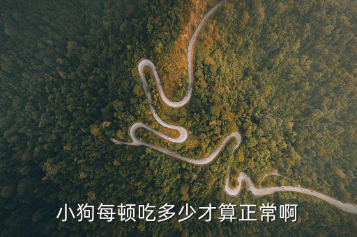 小狗每頓吃多少才算正常啊