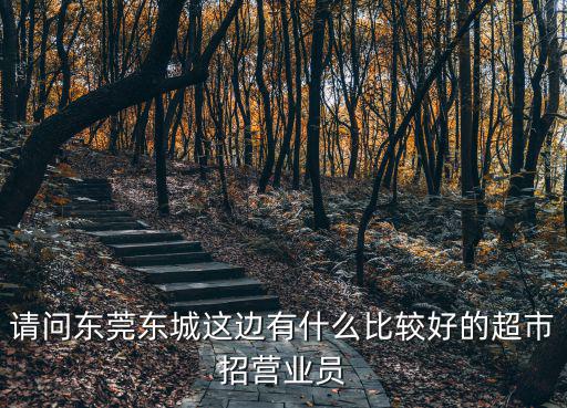 請問東莞東城這邊有什么比較好的超市招營業(yè)員