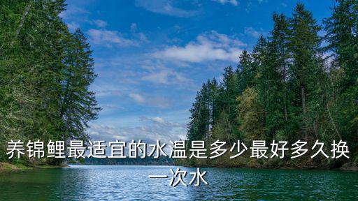 養錦鯉最適宜的水溫是多少最好多久換一次水