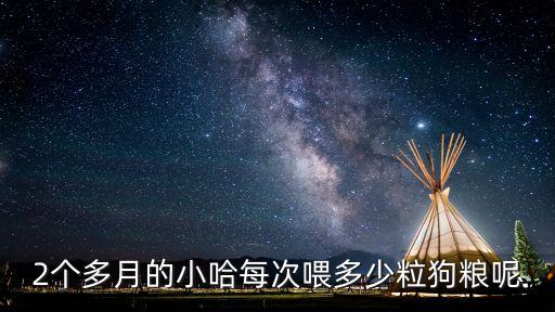 2個多月的小哈每次喂多少粒狗糧呢