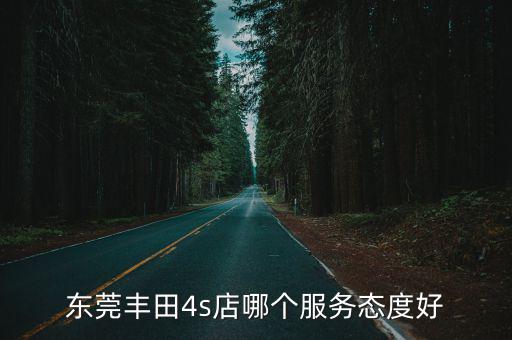 東莞豐田4s店哪個服務態度好