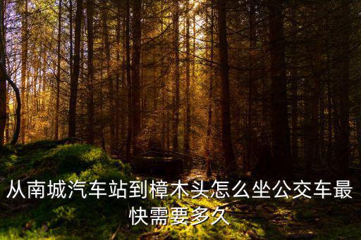 從南城汽車站到樟木頭怎么坐公交車最快需要多久