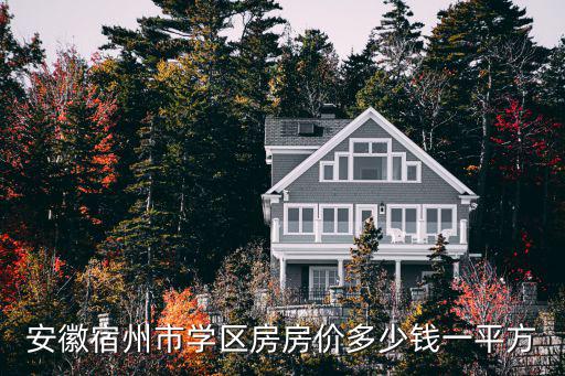 安徽宿州市學(xué)區(qū)房房價多少錢一平方