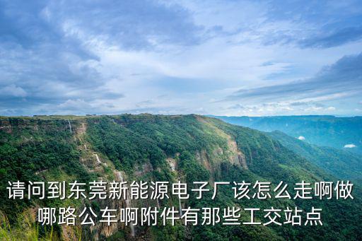 東莞南城電子廠怎么去，請(qǐng)問(wèn)到東莞新能源電子廠該怎么走啊做哪路公車(chē)啊附件有那些工交站點(diǎn)