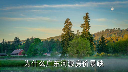 河源房?jī)r(jià)跌最慘樓盤是哪個(gè)，為什么廣東河源房?jī)r(jià)暴跌