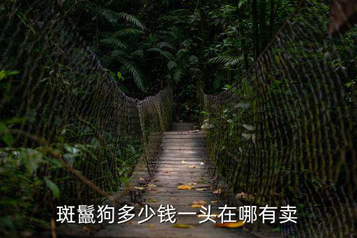 非洲鬣狗多少錢一只，這是什么狗幫忙看看 多少錢一只