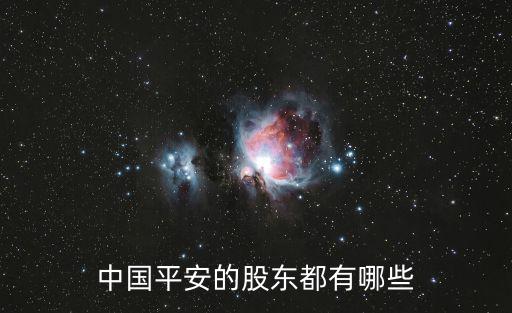 中國平安的股東都有哪些