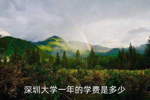 深圳高校學費一年多少錢，深圳市每年給深圳大學多少錢