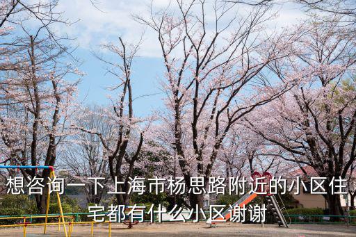 想咨詢一下上海市楊思路附近的小區住宅都有什么小區謝謝