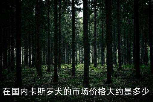 在國內卡斯羅犬的市場價格大約是多少