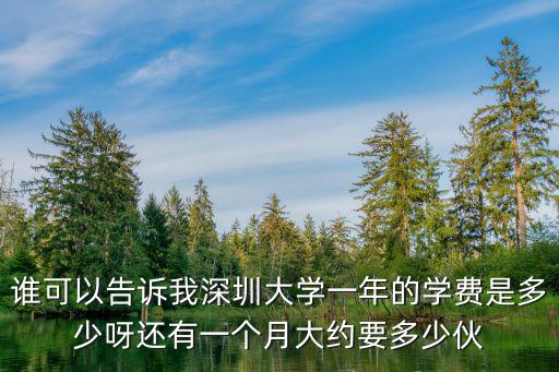 深圳市大學學費，深圳大學學費多少