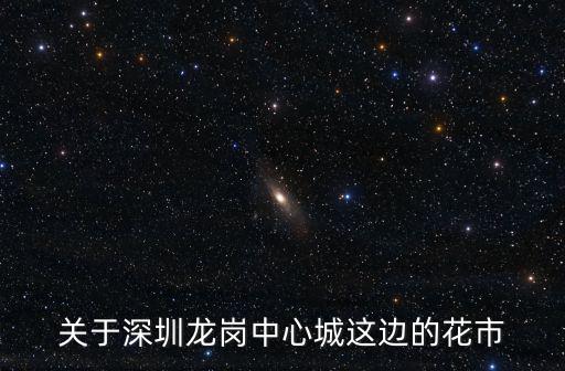 關(guān)于深圳龍崗中心城這邊的花市