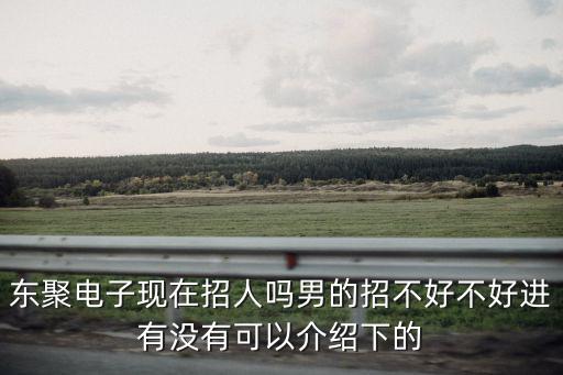 東莞東聚電子招聘信息，東聚電子現在招人嗎男的招不好不好進有沒有可以介紹下的