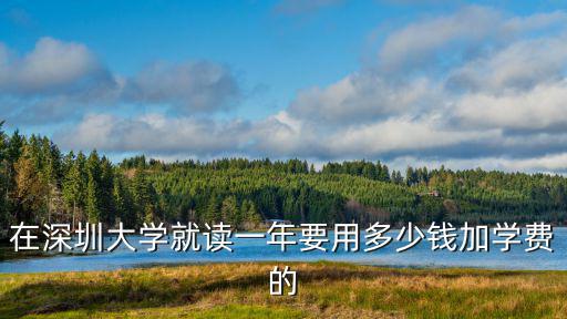 在深圳大學就讀一年要用多少錢加學費的