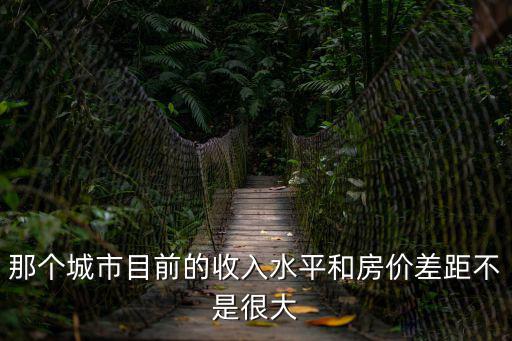 那個城市目前的收入水平和房價差距不是很大