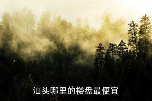 汕頭哪里的樓盤(pán)最便宜