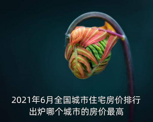2021年6月全國城市住宅房價排行出爐哪個城市的房價最高