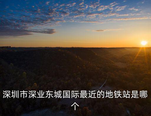 深圳市深業(yè)東城國(guó)際最近的地鐵站是哪個(gè)