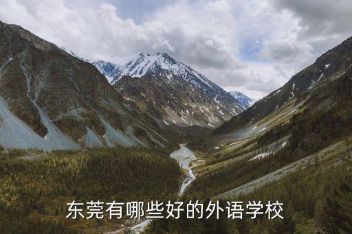 東莞有哪些好的外語學(xué)校