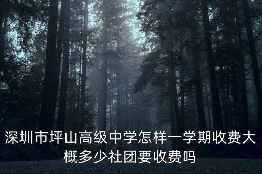深圳市坪山新區(qū)初中收費(fèi)標(biāo)準(zhǔn)，坪山高級(jí)中學(xué)2015年高一收費(fèi)標(biāo)準(zhǔn)