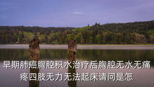 早期肺癌胸腔積水治療后胸腔無水無痛疼四肢無力無法起床請問是怎