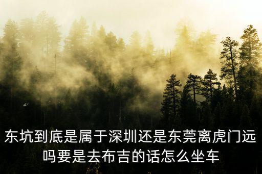 東坑到底是屬于深圳還是東莞離虎門遠(yuǎn)嗎要是去布吉的話怎么坐車