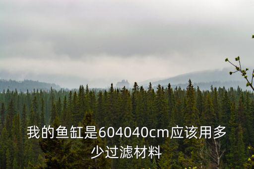 我的魚缸是604040cm應該用多少過濾材料